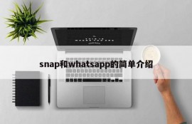 snap和whatsapp的简单介绍
